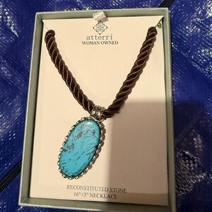 Atterri Turquoise Pendant Necklace